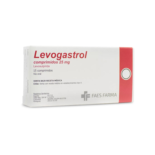 LEVOGASTROL 25 MG CAJA X 15 COMP Farmavida Droguería Online Salud