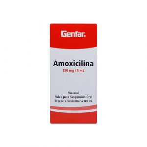 AMOXICILINA SUSP 250 MG GENFAR FCO X 100 ML Farmavida Droguería