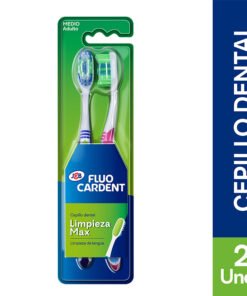 CEPILLO FLUOCARDENT LIMPIEZA MAX X 2 UNDS