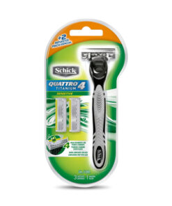 MAQUINA SCHICK QUATTRO TITANIU +3 REPUESTOS