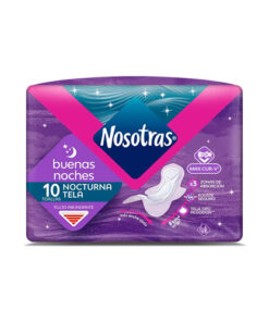 TOALLAS NOSOTRAS B/NOCHES TELA CUR-V PQTE X 10 UNDS