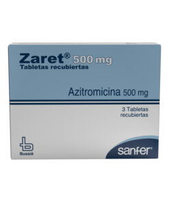 AZITROMICINA 500 MG (ZARET) CAJA X 3 TABS