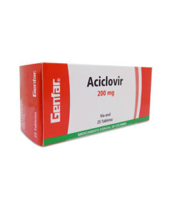 ACICLOVIR 200 MG GENFAR CAJA X 25 TABS