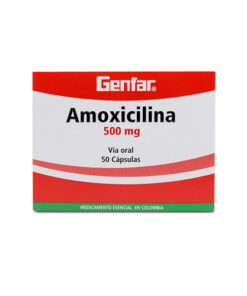 AMOXICILINA 500 MG GENFAR CAJA X 50 CAPS