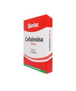 CEFALEXINA 500 MG GENFAR CAJA X 10 CAPS