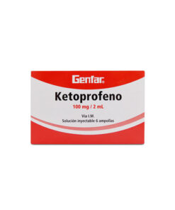 KETOPROFENO 100 MG INY. GENFAR CAJA X 6 AMP