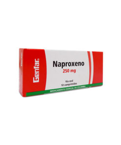 NAPROXENO 250 MG GENFAR CAJA X 10 TABS