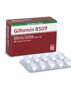 GLIFORMIN  850 MG (METFORMINA) CAJA X 30 TABS