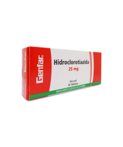 HIDROCLOROTIAZIDA 25 MG GENFAR CAJA X 30 TABS