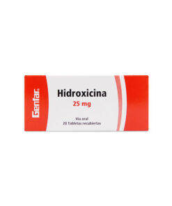 HIDROXICINA 25 MG GENFAR CAJA X 20 TABS