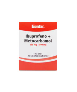 IBUPROFENO+METOC. 200/500 MG GENFAR CAJA X 30 TABS