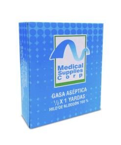 GASA MEDICAL SUPL. 1/2 X 1 CAJA X 1 UND
