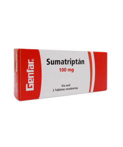 SUMATRIPTAN 100 MG GENFAR CAJA X 2 TABS