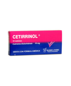 CETIRRINOL 10 MG CAJA X 10 TABS