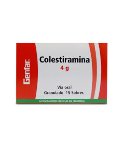 COLESTIRAMINA 4 GR POLVO GENFR CAJA X 15 S/S