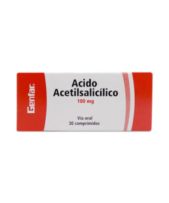 ACIDO ACETILSAL.100 MG GENFAR CAJA X 30 TABS