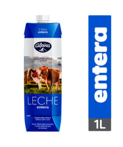 LECHE LIQ. ALPINA UHT ENTERA CAJA X 1 LITRO