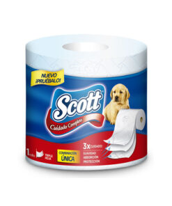 PAPEL HIG SCOTT CUIDADO COMPLETO X 1 ROLLO