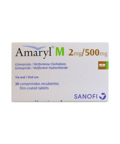 AMARYL M 2/500 MG CAJA X 30 COMP