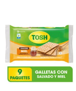 GALLETA TOSH SURTIDA BOLSA X 9 UND