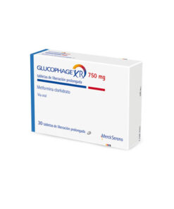 GLUCOPHAGE XR 750 MG CAJA X 30 TABS