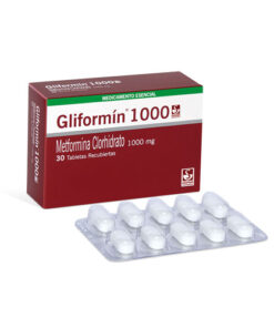 GLIFORMIN 1000 MG (METFORMINA) CAJA X 30 TABS