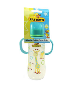 BIBERON PATICOS DOBLE CURVO FCO X 8 OZ
