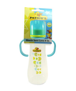 BIBERON PATICOS SEMI CURVO MANIJAS X 8 ONZ