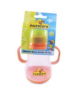 BIBERON PATICOS BOCA ANCHA MANIJA X 10 ONZ