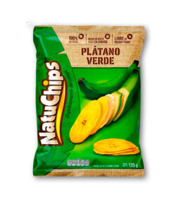 PASAB. NATUCHIPS PLATANO VERDE BOLSA X 135 GR