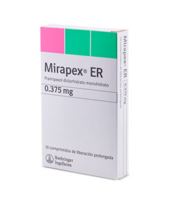 MIRAPEX ER 0.375 MG ** CAJA X 10 COMP