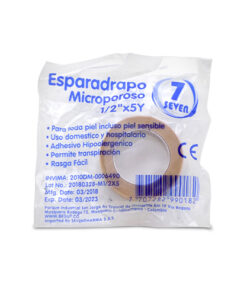 ESPARADRAPO SEVEN MICRO PIEL 1/2 X 5 YDS