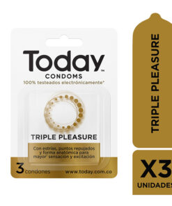 PRESERV. TODAY TRIPLE PLEASURE CAJA X 3 UND