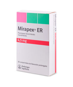 MIRAPEX ER 4.5 MG ** CAJA X 30 COMP