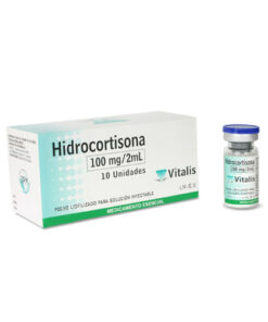 HIDROCORTISONA 100 MG/2ML  VITALIS CAJA X 1 AMP