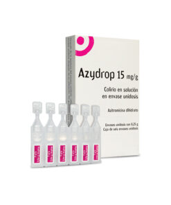 AZYDROP 15 MG/G CAJA X 6 UNDS