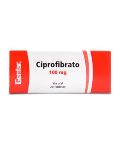 CIPROFIBRATO 100 MG GENFAR ** CAJA X 20 TABS
