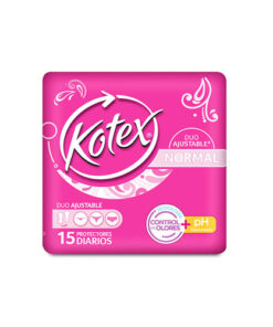PROTECTORES KOTEX NORMAL DUO AJUST. PQTE X 15 UNDS