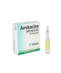 AMIKACINA 500 MG/2 ML VITALIS CAJA X 10 AMP