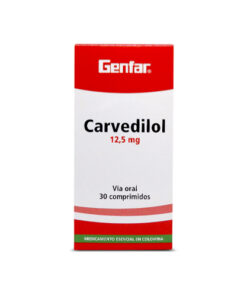 CARVEDILOL 12.5 MG GENFAR ** CAJA X 30 COMP