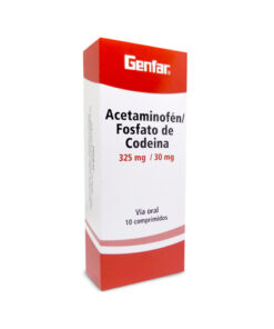 ACETAMINOFEN+COD 325/30MG GENFAR CAJA X 10 TAB