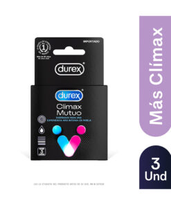 PRESERV. DUREX CLIMAX MUTUO CAJA X 3 UNDS