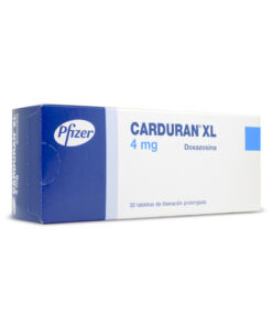 CARDURAN XL 4 MG CAJA X 30 TABS