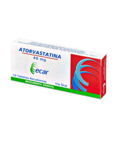 ATORVASTATINA 40 MG ECAR CAJA X 10 TABS