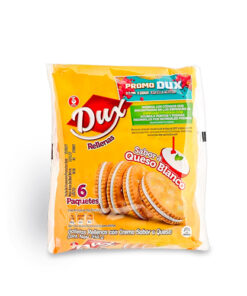 GALLETA DUX RELLENA QUESO BOLSA X 6 UNDS