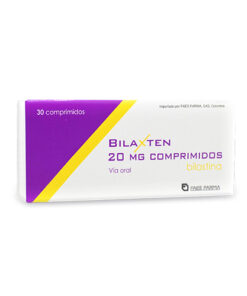 BILAXTEN 20 MG CAJA X 30 COMP