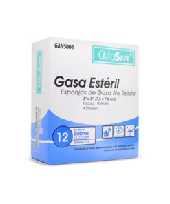 GASA ESTERIL N/TEJIDA ALFASAFE 3X3X2 X 12 S/S