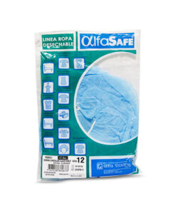 GORRO QUIRURGICO AZUL ALFASAFE BOLSA X 12 UNDS