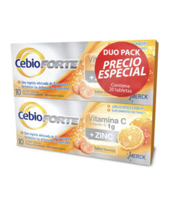 CEBION EFERV. FORTE+ZINC NRNJA X 10 UN P/E 2UN