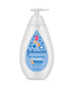 BANO LIQ.J&J BABY LIBRE GERMEN FCO X 400 ML